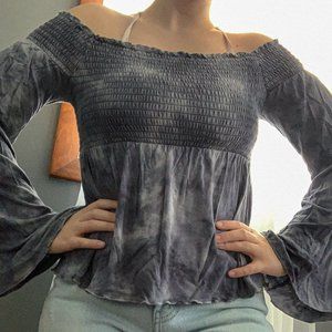 Tie Dye off the shoulder top